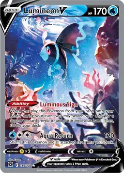 Lumineon V 156 - Pokemon Brilliant Stars