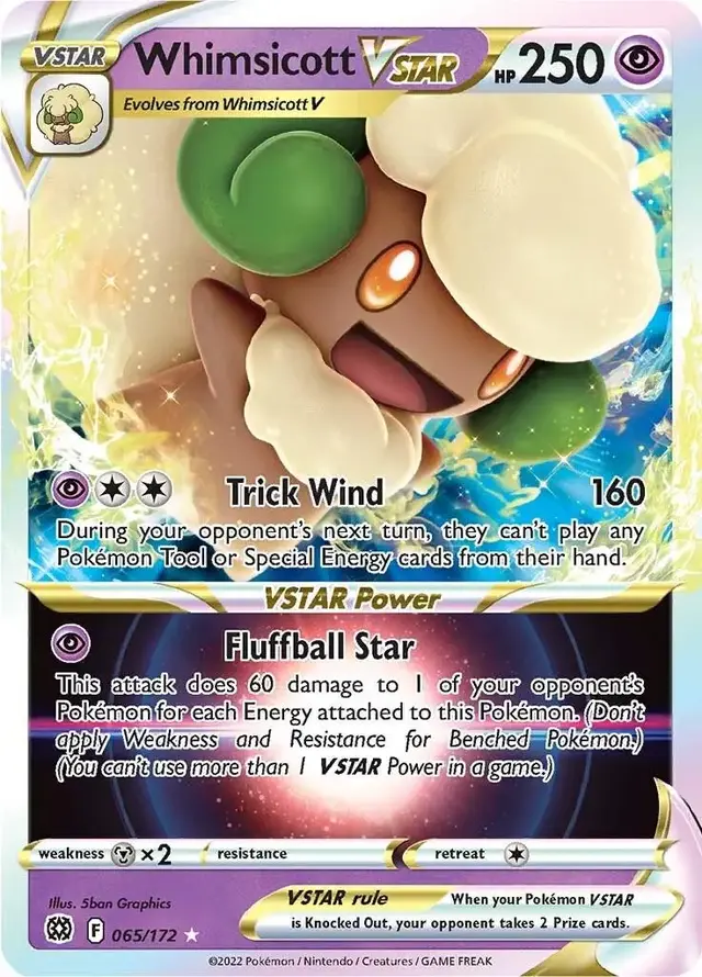 Whimsicott VSTAR - Pokemon Brilliant Stars #65