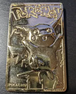 Pikachu [Gold Plated] #25 - Pokemon Burger King