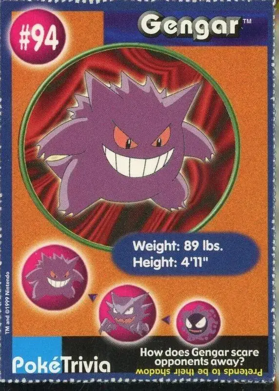 Gengar - Pokemon Burger King #94