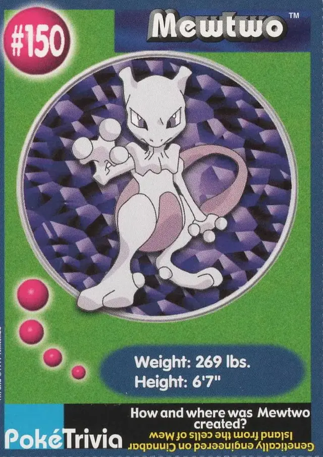 Mewtwo - Pokemon Burger King #150