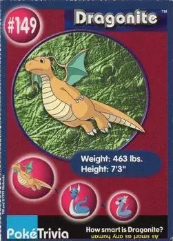 Dragonite - Pokemon Burger King #149