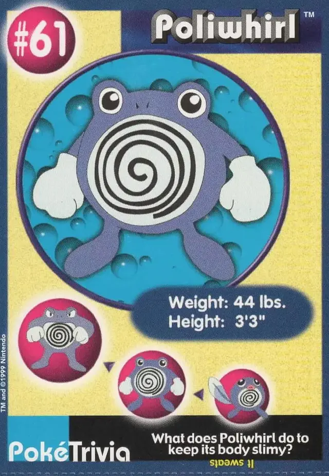 Poliwhirl - Pokemon Burger King #61