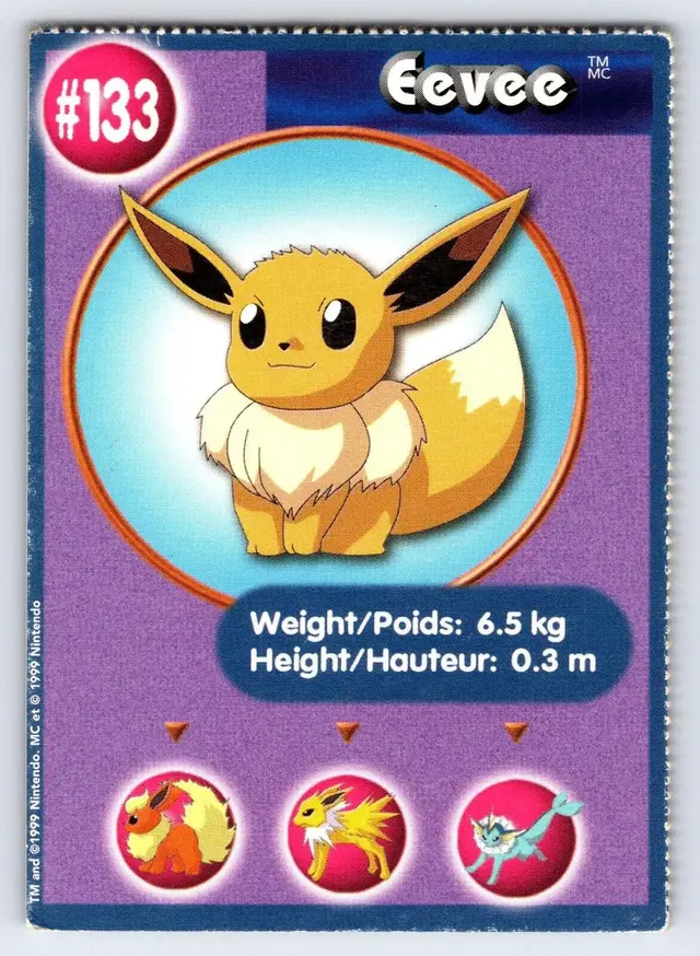 Eevee - Pokemon Burger King #133