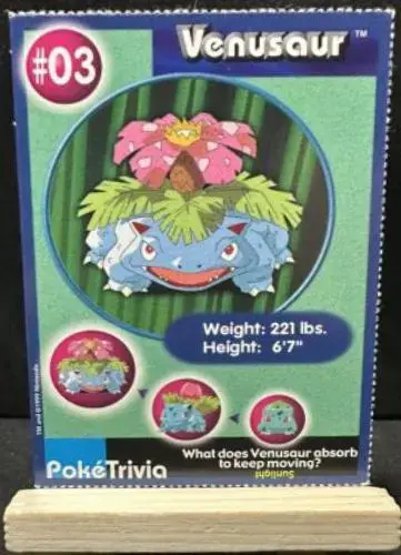 Venusaur - Pokemon Burger King #3