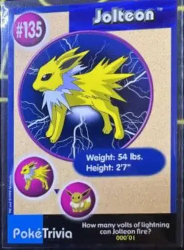 Jolteon - Pokemon Burger King #135