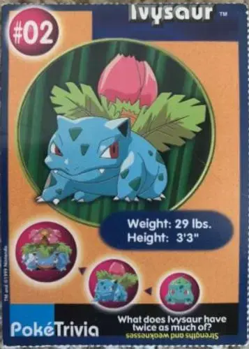 Ivysaur - Pokemon Burger King #2