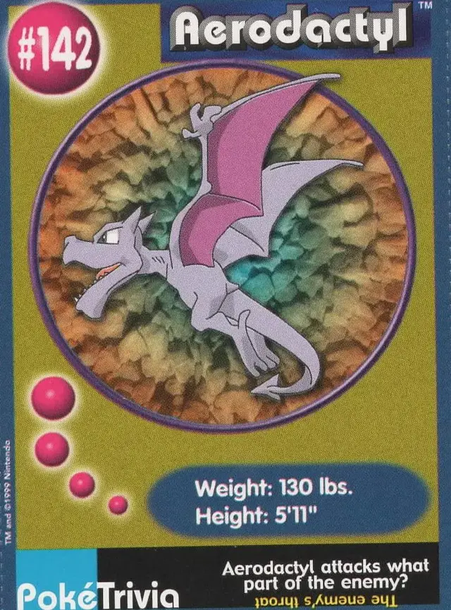Aerodactyl - Pokemon Burger King #142