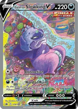 Galarian Slowking V #179 - Pokemon Chilling Reign