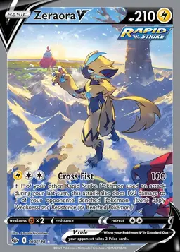Zeraora V #166 - Pokemon Chilling Reign