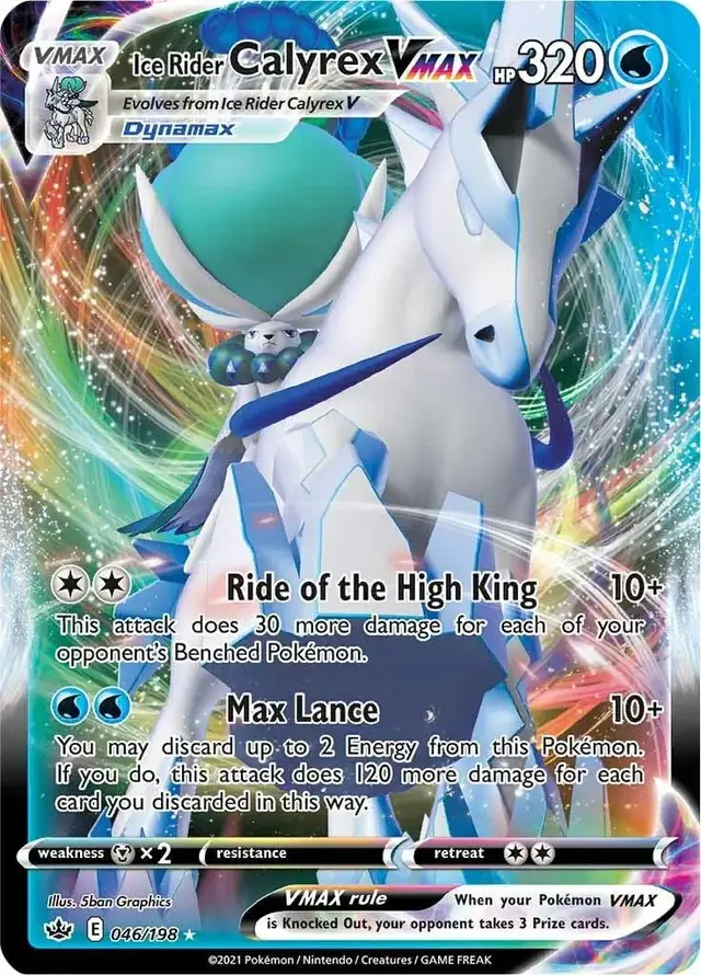 Ice Rider Calyrex VMAX - Pokemon Chilling Reign #46