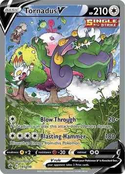 Tornadus V 185 - Pokemon Chilling Reign