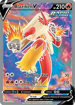 Blaziken V 161 - Pokemon Chilling Reign