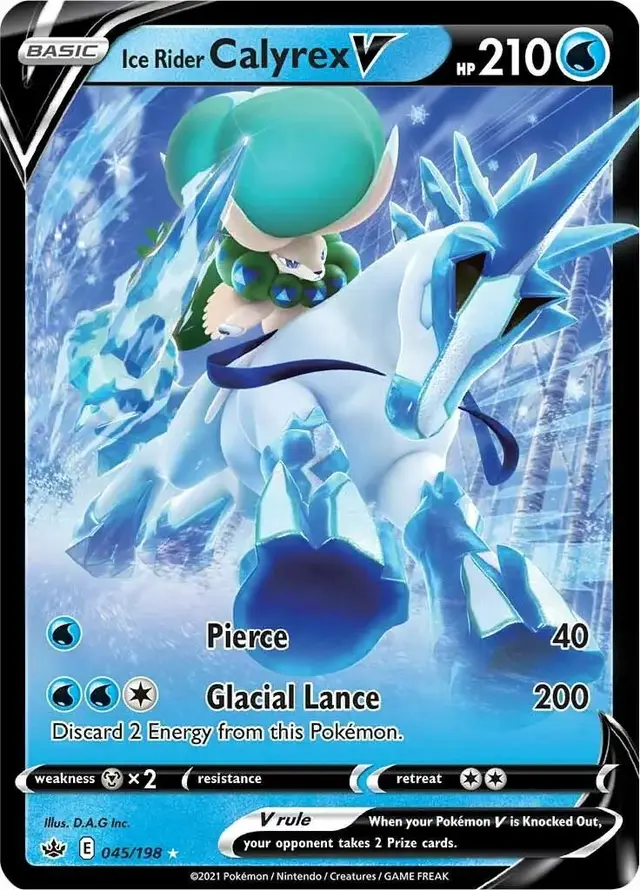 Ice Rider Calyrex V - Pokemon Chilling Reign #45
