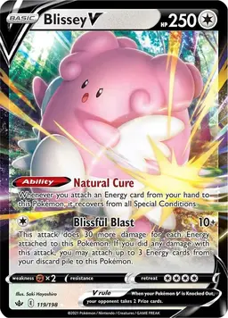 Blissey V 119 - Pokemon Chilling Reign
