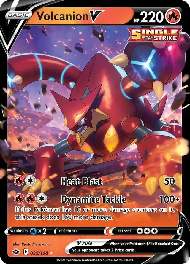 Volcanion V - Pokemon Chilling Reign #25