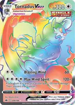 Tornadus VMAX 209 - Pokemon Chilling Reign