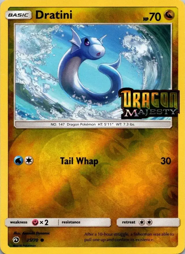 Dratini [Stamped] - Pokemon Dragon Majesty #35