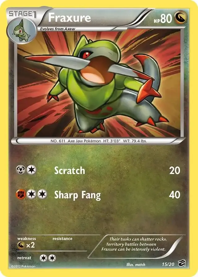 Fraxure - Pokemon Dragon Vault #15