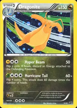 Dragonite [Cosmos Holo] #5 - Pokemon Dragon Vault