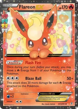 Flareon EX RC6 - Pokemon Generations