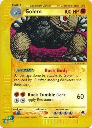 Golem [Reverse Holo] - Pokemon Expedition #49