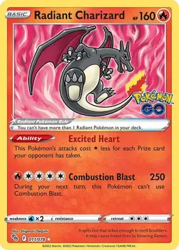 Radiant Charizard #11 - Pokemon Go