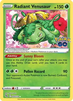 Radiant Venusaur 4 - Pokemon Go