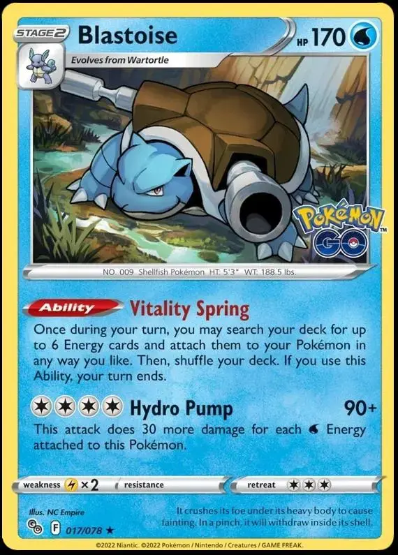 Blastoise [Holo] - Pokemon Go #17