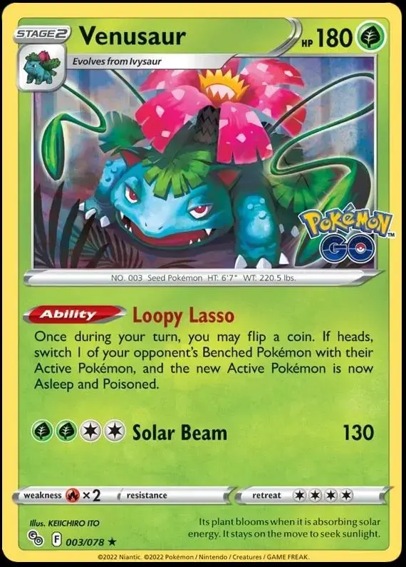 Venusaur [Holo] - Pokemon Go #3