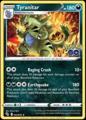 Tyranitar [Holo] - Pokemon Go #43