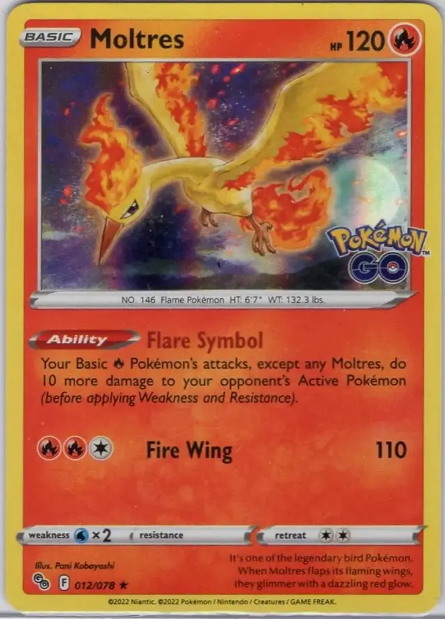 Moltres [Holo] - Pokemon Go #12