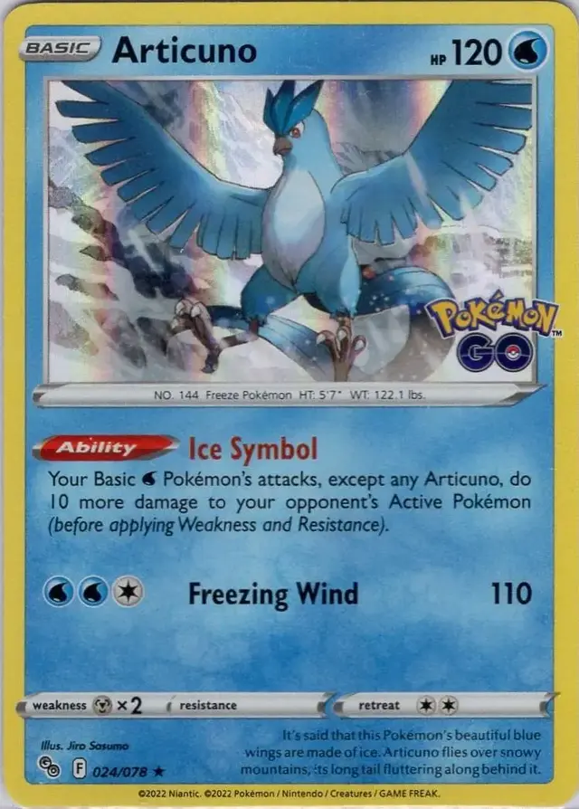 Articuno [Holo] - Pokemon Go #24