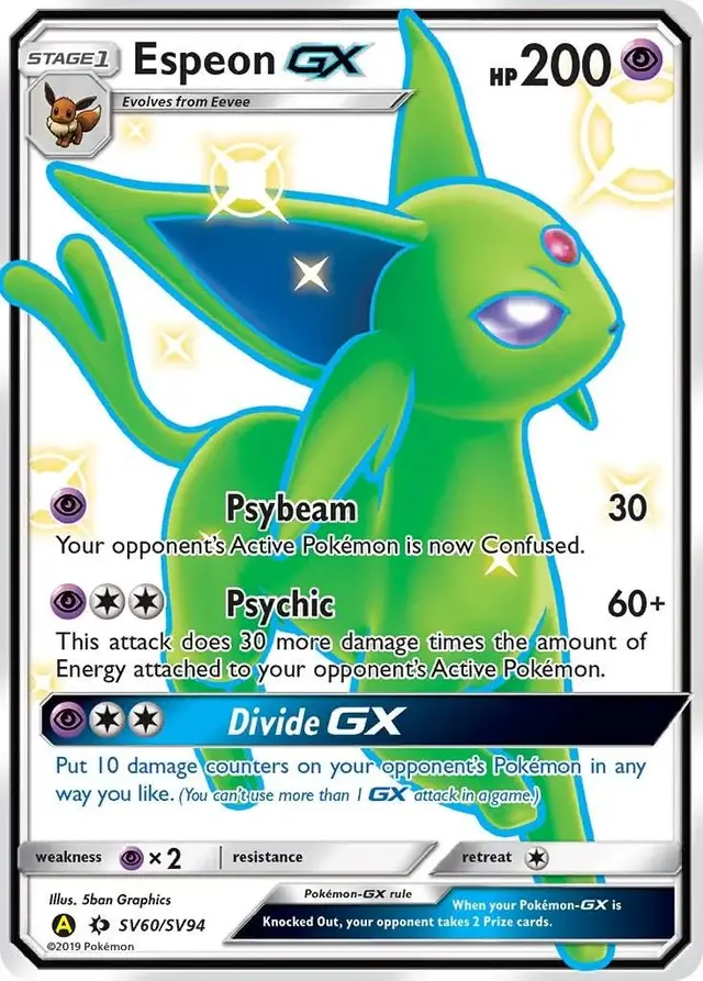 Espeon GX - Pokemon Hidden Fates #SV60