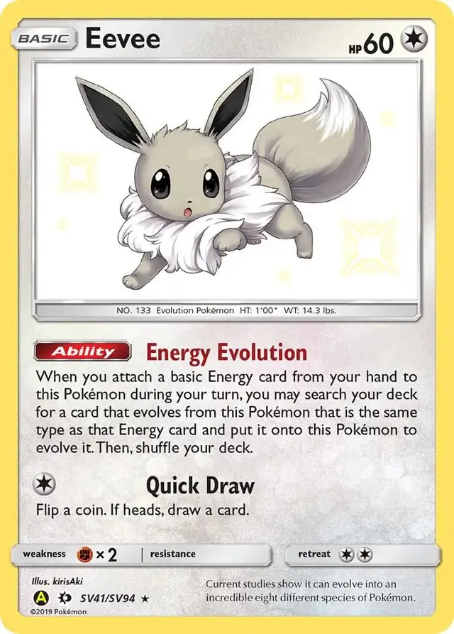 Eevee - Pokemon Hidden Fates #SV41