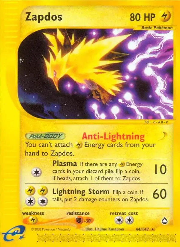 Zapdos - Pokemon Aquapolis #44