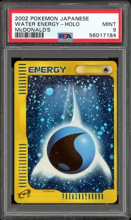 Water Energy [Holo] - Pokemon Japanese 2002 McDonald's