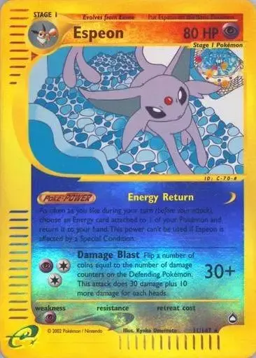 Espeon [Reverse Holo] - Pokemon Aquapolis #11