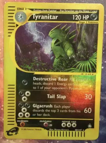 Tyranitar [Reverse Holo] - Pokemon Aquapolis #40