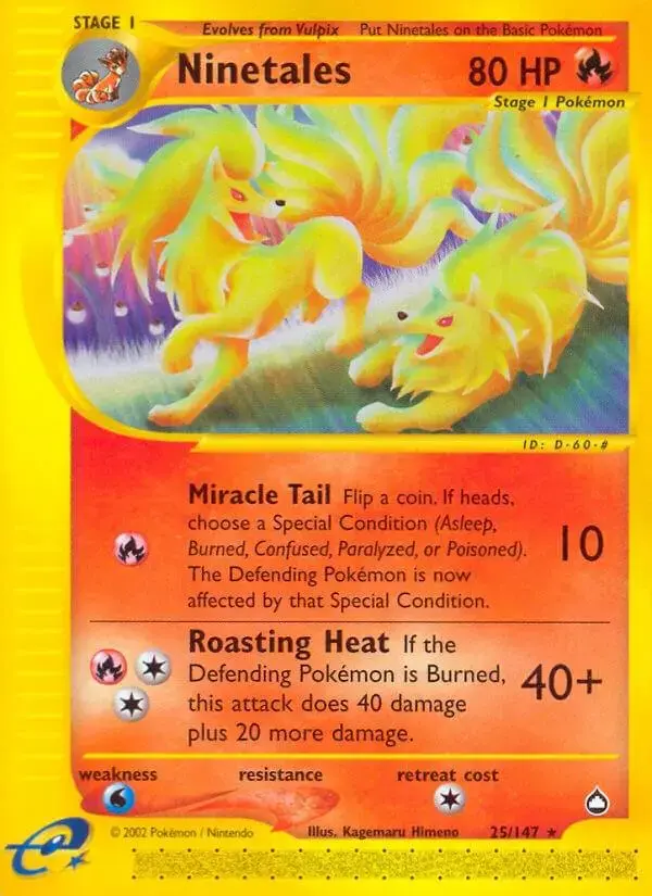 Ninetales - Pokemon Aquapolis #25