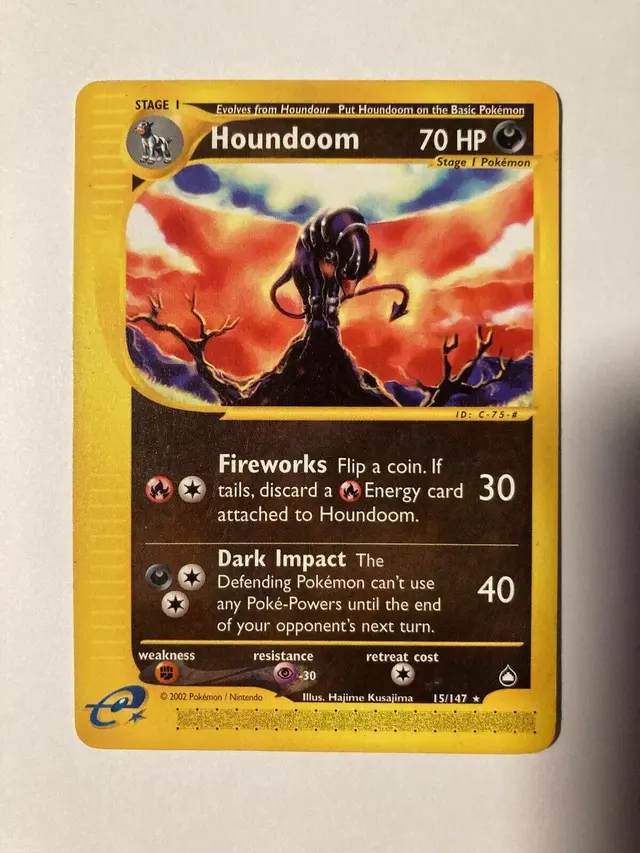 Houndoom [Reverse Holo] - Pokemon Aquapolis #15