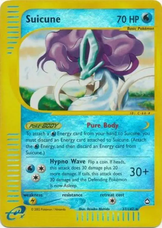 Suicune [Reverse Holo] - Pokemon Aquapolis #37