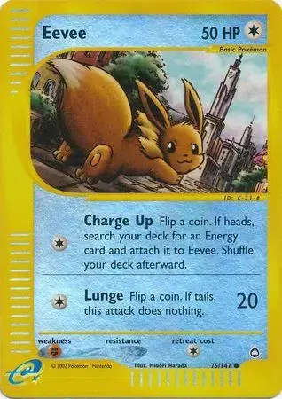 Eevee [Reverse Holo] - Pokemon Aquapolis #75