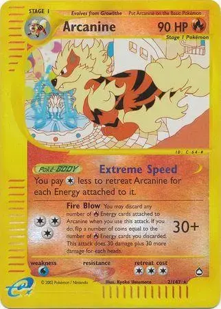 Arcanine [Reverse Holo] - Pokemon Aquapolis #2