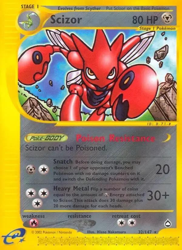 Scizor - Pokemon Aquapolis #32