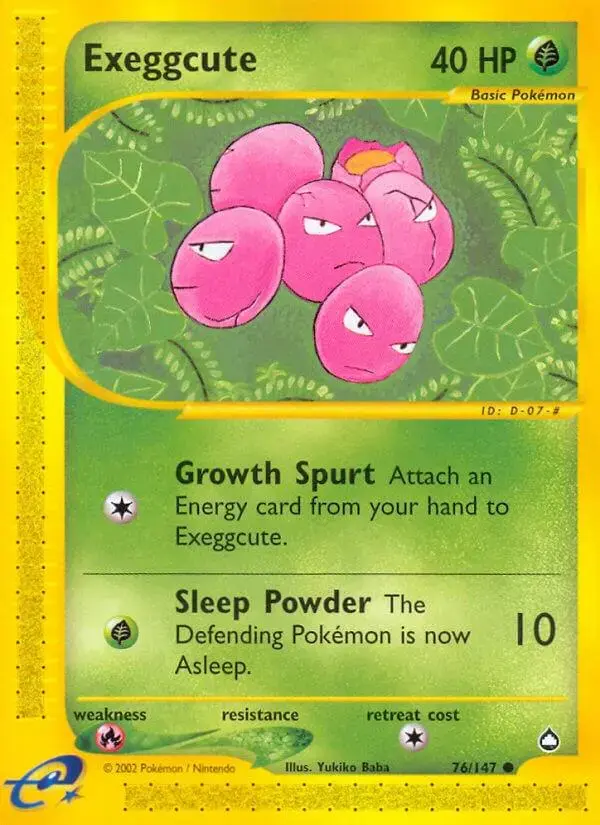Exeggcute - Pokemon Aquapolis #76