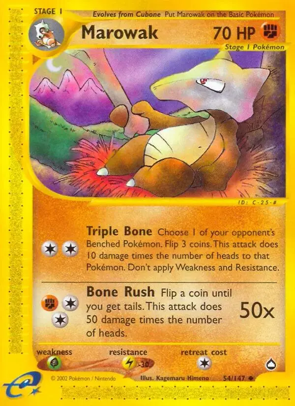 Marowak - Pokemon Aquapolis #54