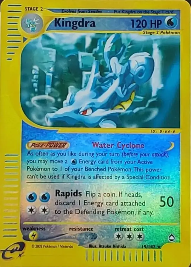 Kingdra [Reverse Holo] - Pokemon Aquapolis #19