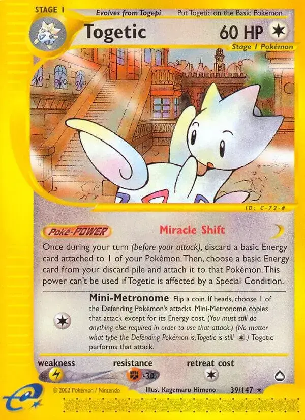 Togetic - Pokemon Aquapolis #39