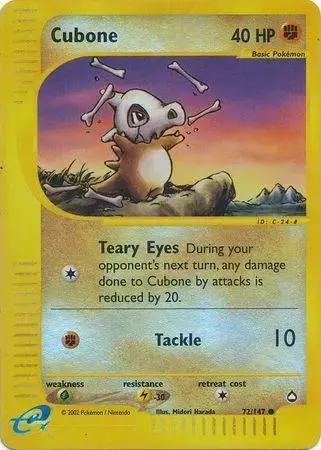Cubone [Reverse Holo] - Pokemon Aquapolis #72